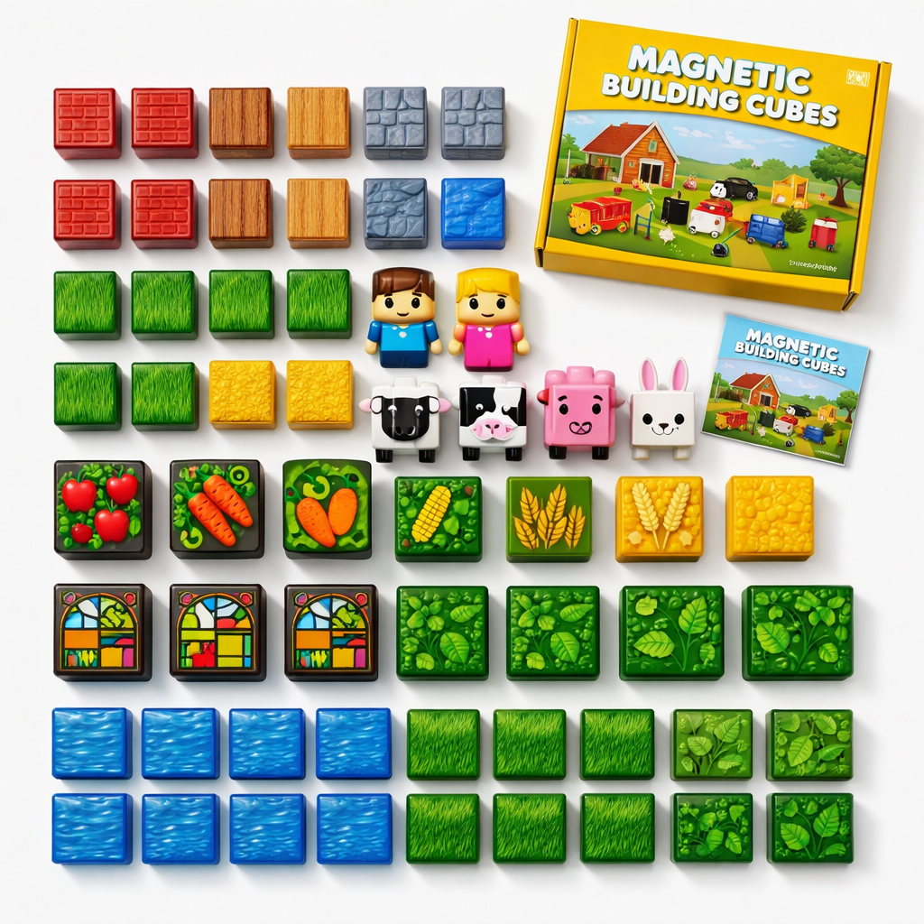 Dream Farm Magnetic Tiles Set