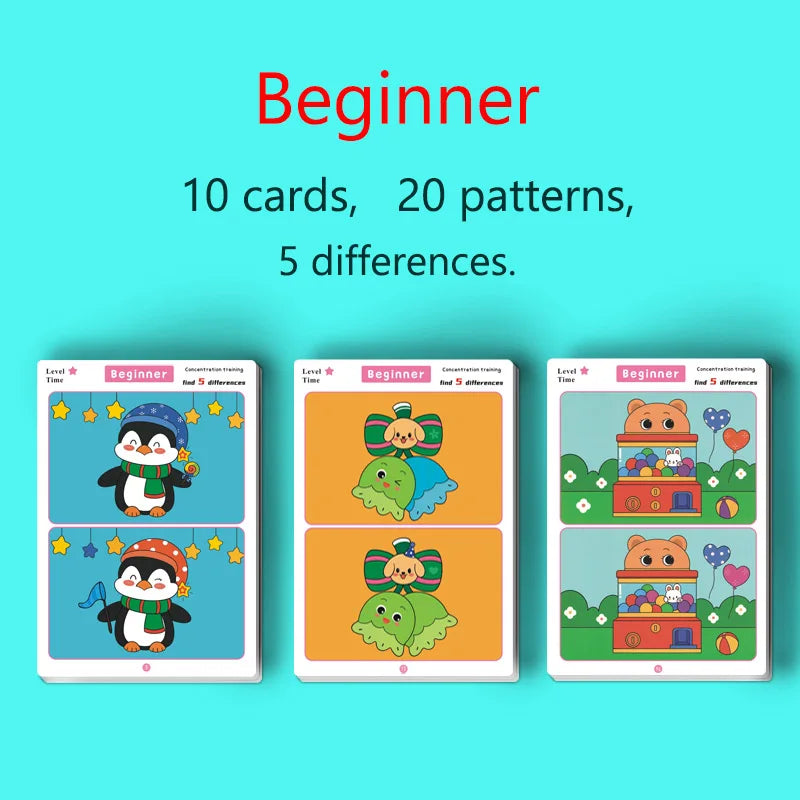 Focus & Observation Training Reusable Game Cards