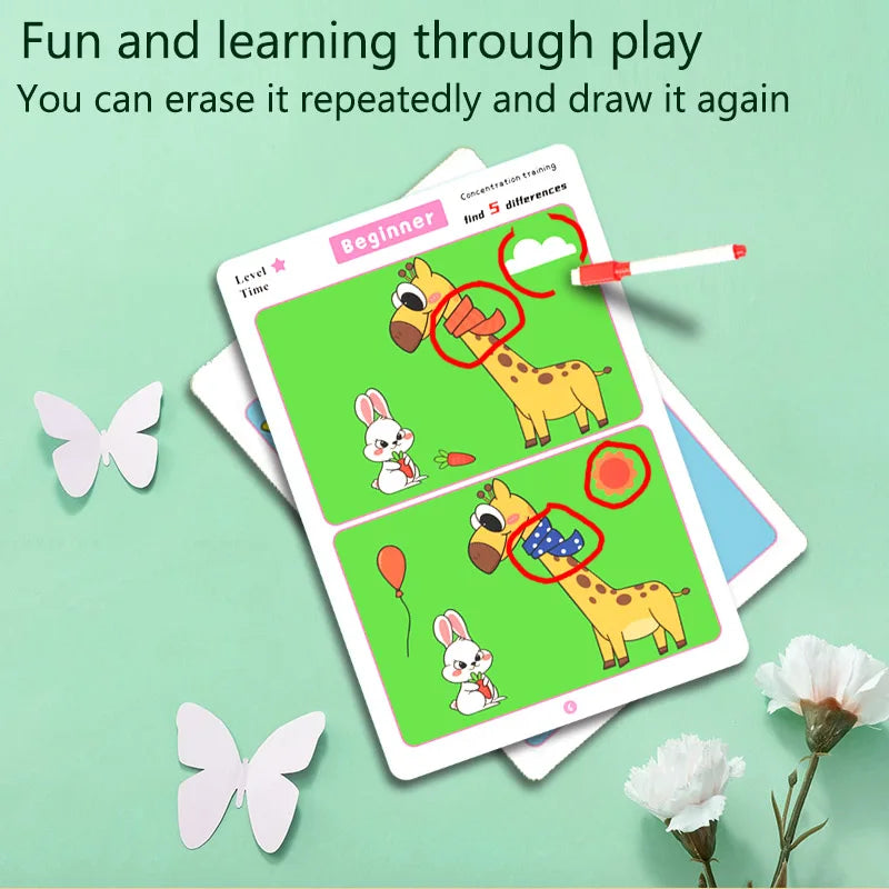 Focus & Observation Training Reusable Game Cards