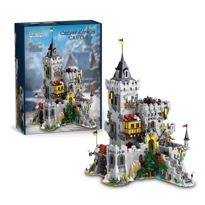 Barweer, "BWR009" Crow Kings Castle – 4,961-Piece Medieval Building Set