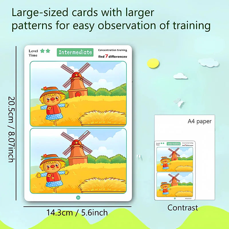 Focus & Observation Training Reusable Game Cards