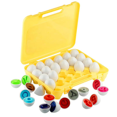 Matching Eggs Montessori Color & Shape Sorting Toy