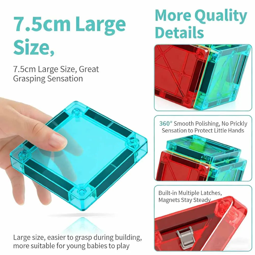 Magnetic Engineering Tiles Construction Set