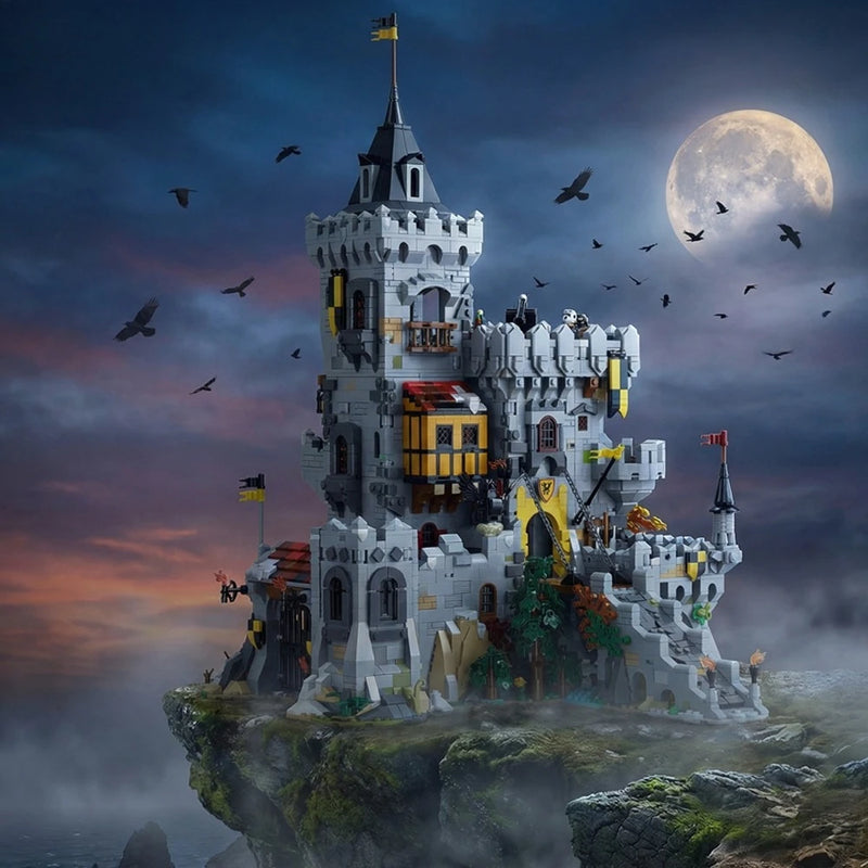 Barweer, "BWR009" Crow Kings Castle – 4,961-Piece Medieval Building Set