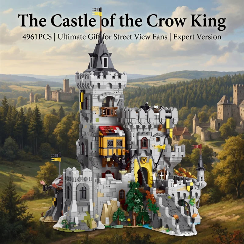 Barweer, "BWR009" Crow Kings Castle – 4,961-Piece Medieval Building Set