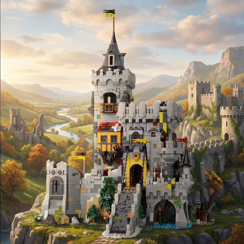 Barweer, "BWR009" Crow Kings Castle – 4,961-Piece Medieval Building Set