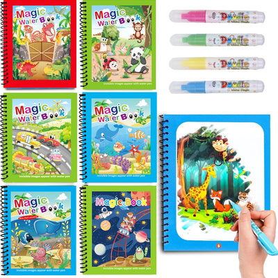 Reusable Magic Water Drawing Book with Refillable Pen
