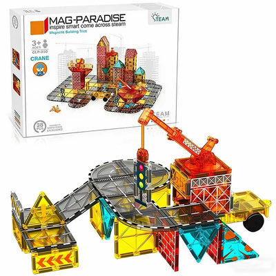 Magnetic Engineering Tiles Construction Set