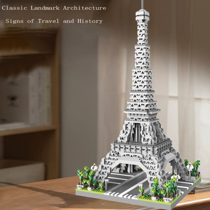 Eiffel Tower Micro Building Blocks Puzzle – Paris Landmark Model Toy