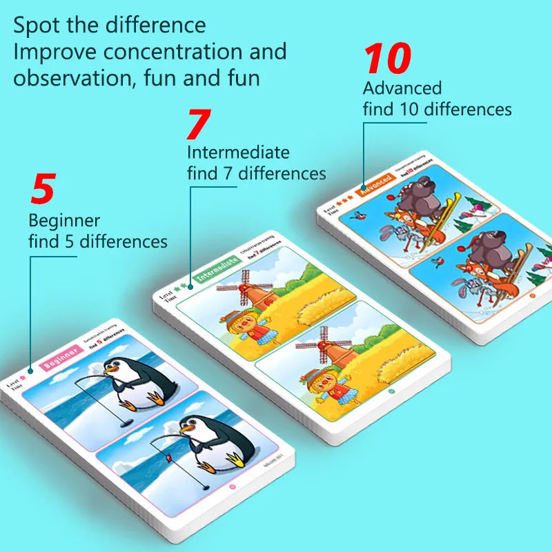 Focus & Observation Training Reusable Game Cards
