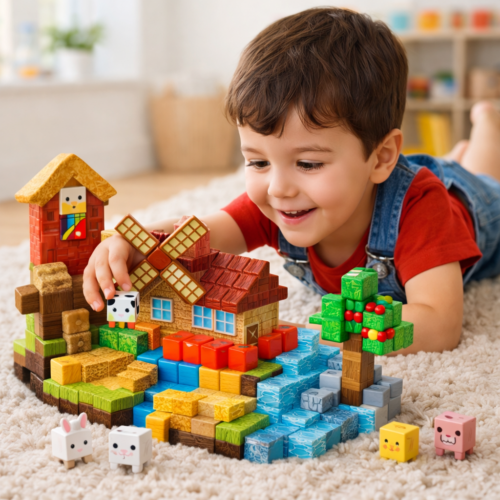Dream Farm Magnetic Tiles Set